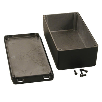 1590WP1FLBK by Hammond Manufacturing - BOX ALUM BLACK 6.024""L X 3.268""W