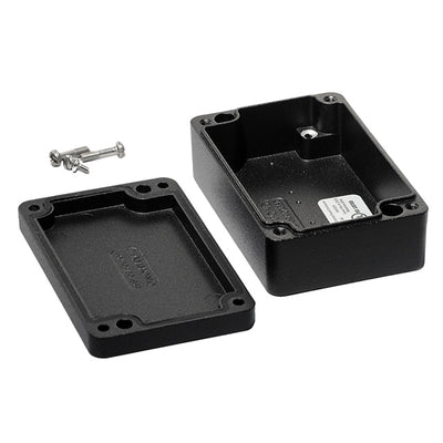 1590Z062BK by Hammond Manufacturing - BOX ALUM BLACK 3.848""L X 2.510""W