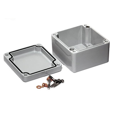 1590Z100GY by Hammond Manufacturing - BOX ALUM GRAY 2.937""L X 3.134""W