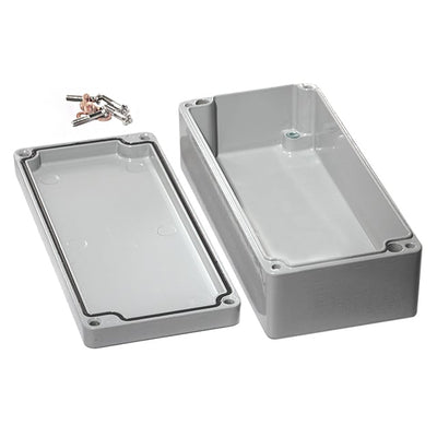 1590Z130GY by Hammond Manufacturing - BOX ALUM GRAY 6.890""L X 3.150""W