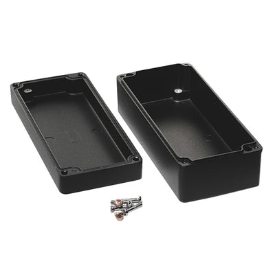 1590Z135BK by Hammond Manufacturing - BOX ALUM BLACK 6.890""L X 3.150""W