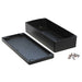 1590Z166BK by Hammond Manufacturing - BOX ALUM BLK 14.173""L X 6.283""W