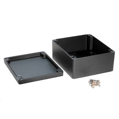 1590Z231BK by Hammond Manufacturing - BOX ALUM BLACK 7.874""L X 9.055""W