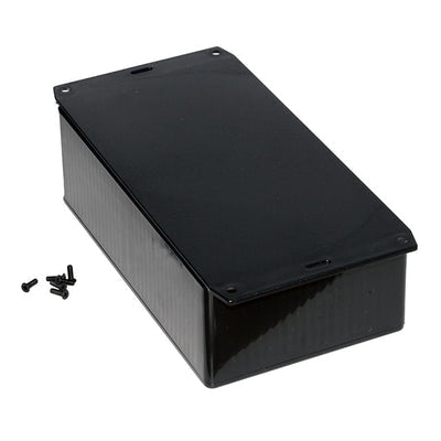 1591EF2BK by Hammond Manufacturing - BOX ABS BLACK 7.443""L X 4.331""W