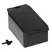 1591LF2BK by Hammond Manufacturing - BOX ABS BLACK 3.346""L X 2.205""W