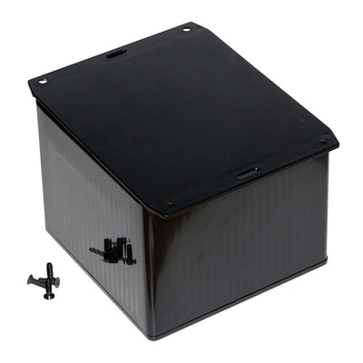1591VF2BK by Hammond Manufacturing - BOX ABS BLACK 4.695""L X 4.724""W