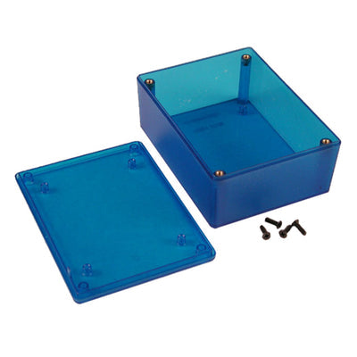 1591XXSTBU by Hammond Manufacturing - BOX ABS TRN BLUE 4.43""L X 3.33""W