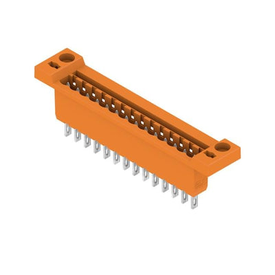 1599250000 by Weidmuller - TERM BLK HEADER 14POS ORANGE