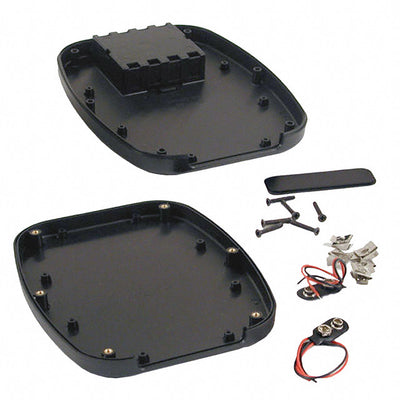 1599TABMBKBAT by Hammond Manufacturing - BOX ABS BLACK 6.692""L X 5.315""W