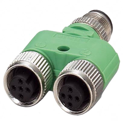 1683468 by Phoenix Contact - CONNECTOR Y-ADPT 5P-5/5P M-F/F INLINE