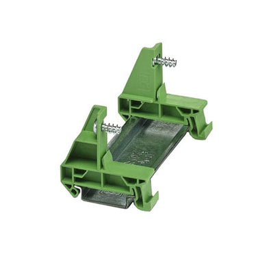 1708409 by Phoenix Contact - CONNECTOR TERM BLK D RAIL ADAPT GREEN