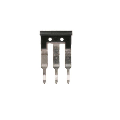1718090000 by Weidmuller - JUMPER TERM BLK 3POS FLAT PIN