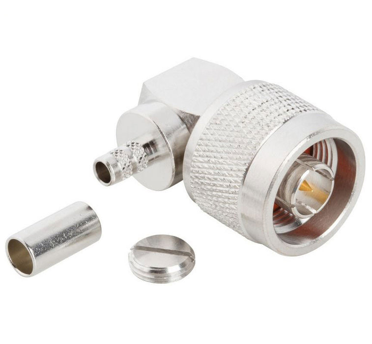172215 by Amphenol RF - CONNECTOR N PLUG R/A 50 OHM SOLDER