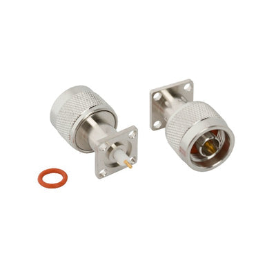 172260-10 by Amphenol RF - N STRAIGHT JACK ROUND POST, 4 HO