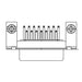 173109-0191 by Molex - FCT DSUB RA PC RCPT 09 PN W/CLIN