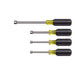 633 by Klein Tools, Inc. - NUT DRIVER SET HEX SOCKET 4 PC