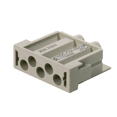 1758380000 by Weidmuller - MODULE MALE 5POS CRIMP