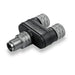 1805660000 by Weidmuller - CONNECTOR Y-ADPT 4P-4/4P M-F/F INLINE