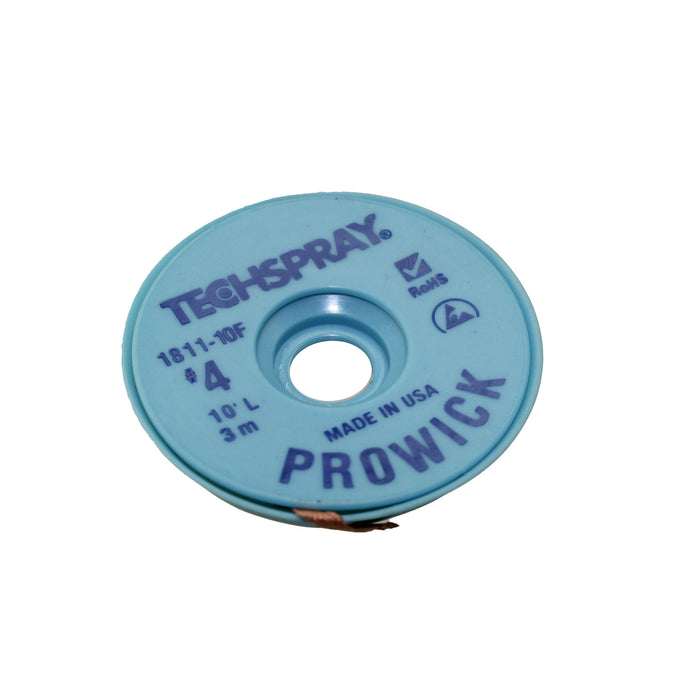 1811-10F by Techspray - DESOLDER BRAID ROSIN 0.098"" 10