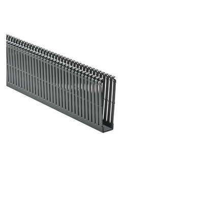 184-14002 by HellermannTyton - WIRE DUCT SLOTTED SCREW 6' GRAY