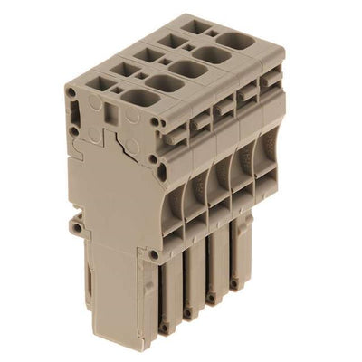 1855020000 by Weidmuller - TERM BLOCK PLUG 5POS STR