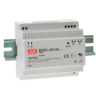 DR-100-12 by MEAN WELL USA Inc. - AC/DC DIN RAIL SUPPLY 12V 90W