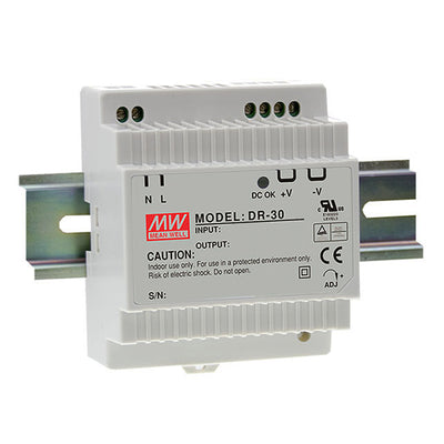 DR-30-15 by MEAN WELL USA Inc. - AC/DC DIN RAIL SUPPLY 15V 30W