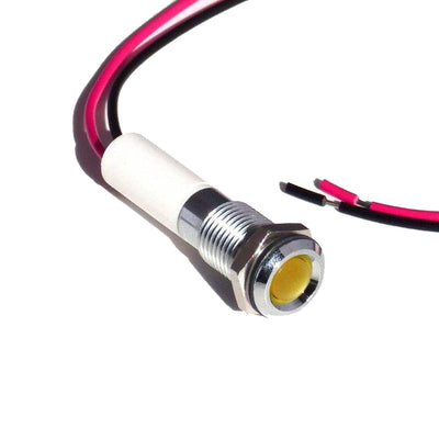 19010252WEC by CML Innovative Technologies LTD - M8 LED IND 12VDC YELLOW S/FLAT