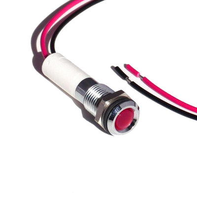 19010253WEC by CML Innovative Technologies LTD - M8 LED IND 12VDC S/RED S/FLAT