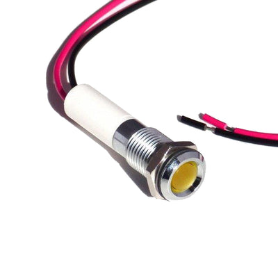 19010352WEC by CML Innovative Technologies LTD - M8 LED IND 24VDC YELLOW S/FLAT