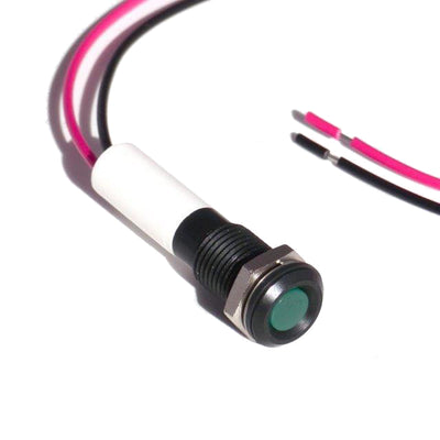 19011251WEC by CML Innovative Technologies LTD - M8 LED IND 12VDC GREEN S/FLAT