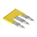 1906220000 by Weidmuller - JUMPER TERM BLK 3POS FLAT PIN