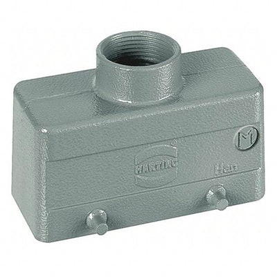 19300101421 by HARTING - CONNECTOR HOOD TOP ENTRY SZ10B M25