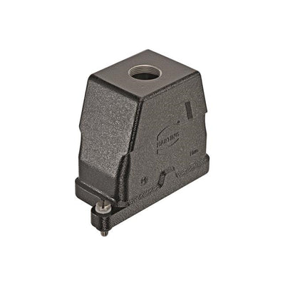 19400100401 by HARTING - CONNECTOR HOOD TOP ENTRY SZ10B M25