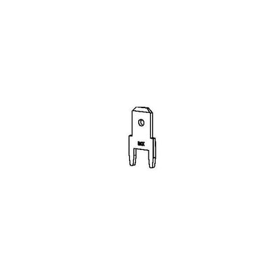 19708-4003-CUT-TAPE by Molex - PCB TAB QUICK DISCONNECT, MALE,