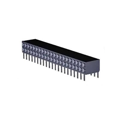 2-535512-6 by TE Connectivity AMP Connectors - CONNECTOR RECPT 42POS 0.1 GOLD PCB R/A