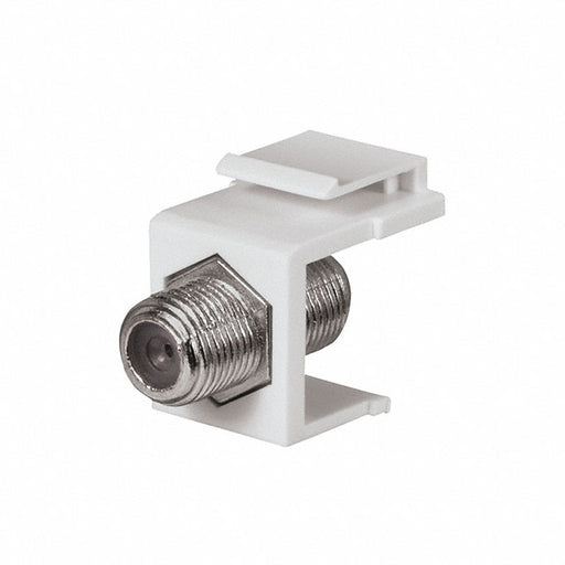 20-3102-WH-10 by DataComm Electronics, Inc. - KEYSTONE JACK W/ 1 GHZ F-CONNECT