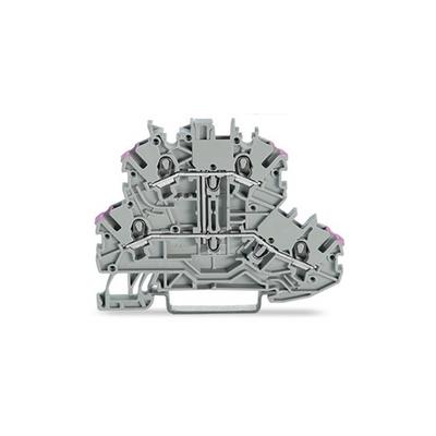 2000-2208 by WAGO Corporation - DOUBLE-DECK TERMINAL BLOCK; 4-CO