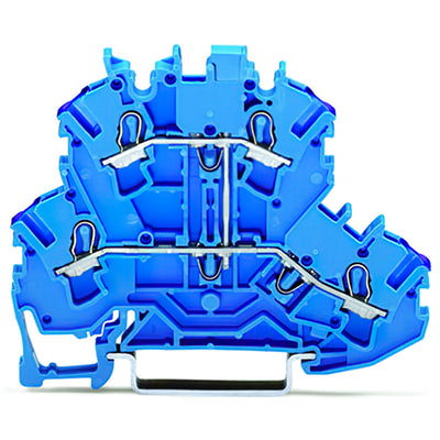 2002-2209 by WAGO Corporation - DOUBLE-DECK TERMINAL BLOCK; 4-CO