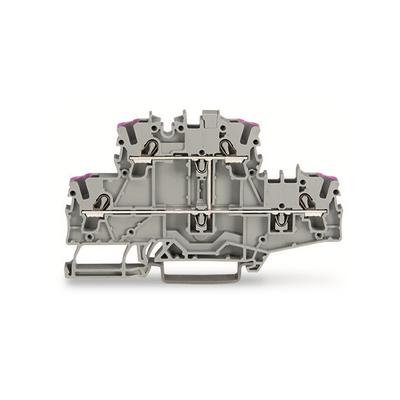 2002-2708 by WAGO Corporation - DOUBLE-DECK TERMINAL BLOCK; 4-CO