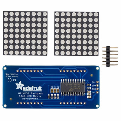 2038 by Adafruit Industries LLC - ADDRESS LED MATRIX I2C WHITE