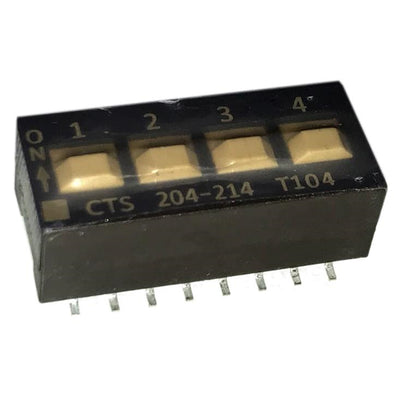 204-214ST by CTS Electrocomponents - SWITCH SLIDE DIP DPST 50MA 24V