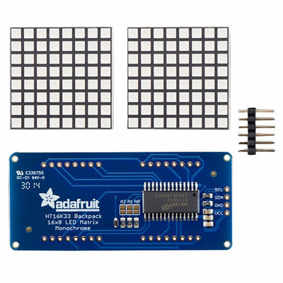 2042 by Adafruit Industries LLC - ADDRESS LED MATRIX I2C GREEN