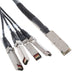 2053453-2 by TE Connectivity AMP Connectors - CABLE 4SFP+-QSFP+ M-M 1M