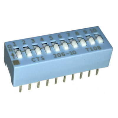206-10 by CTS Electrocomponents - SWITCH SLIDE DIP SPST 50MA 24V