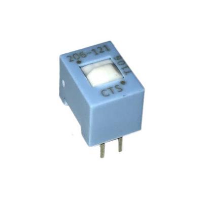 206-121 by CTS Electrocomponents - SWITCH SLIDE DIP SPDT 50MA 24V