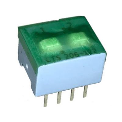 206-122ST by CTS Electrocomponents - SWITCH SLIDE DIP SPDT 50MA 24V