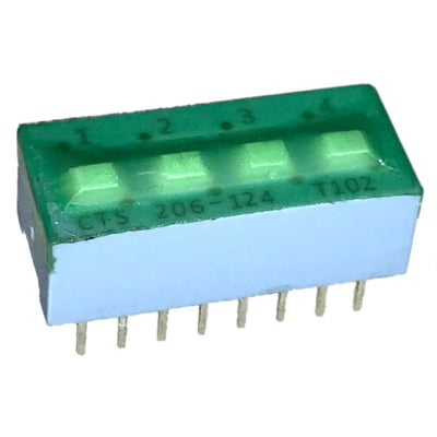 206-124ST by CTS Electrocomponents - SWITCH SLIDE DIP SPDT 50MA 24V