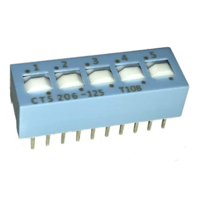 206-125 by CTS Electrocomponents - SWITCH SLIDE DIP SPDT 50MA 24V