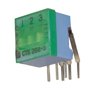 206-3RAST by CTS Electrocomponents - SWITCH SLIDE DIP SPST 50MA 24V